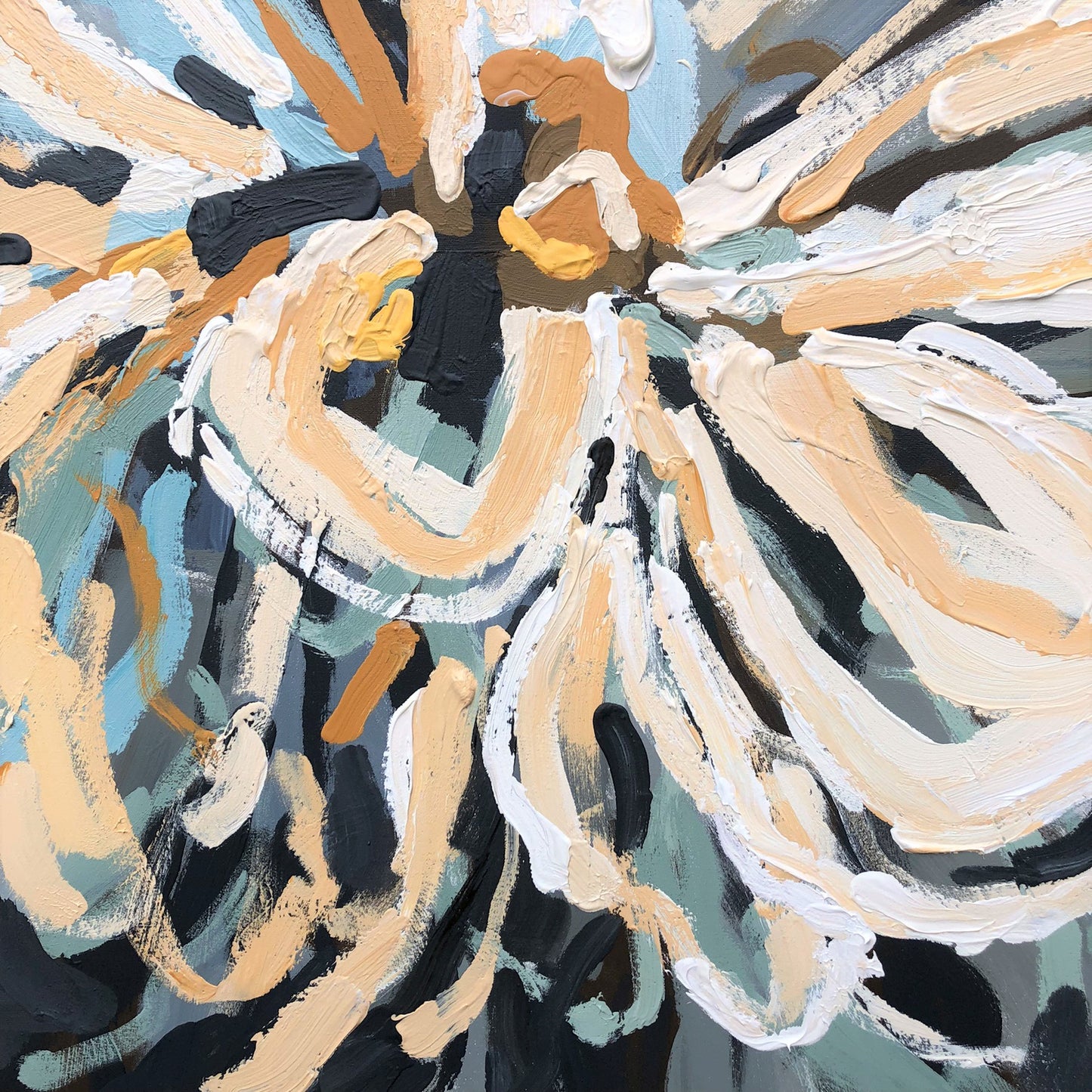 Winter Sun 150x150cm FRAMED SOLD