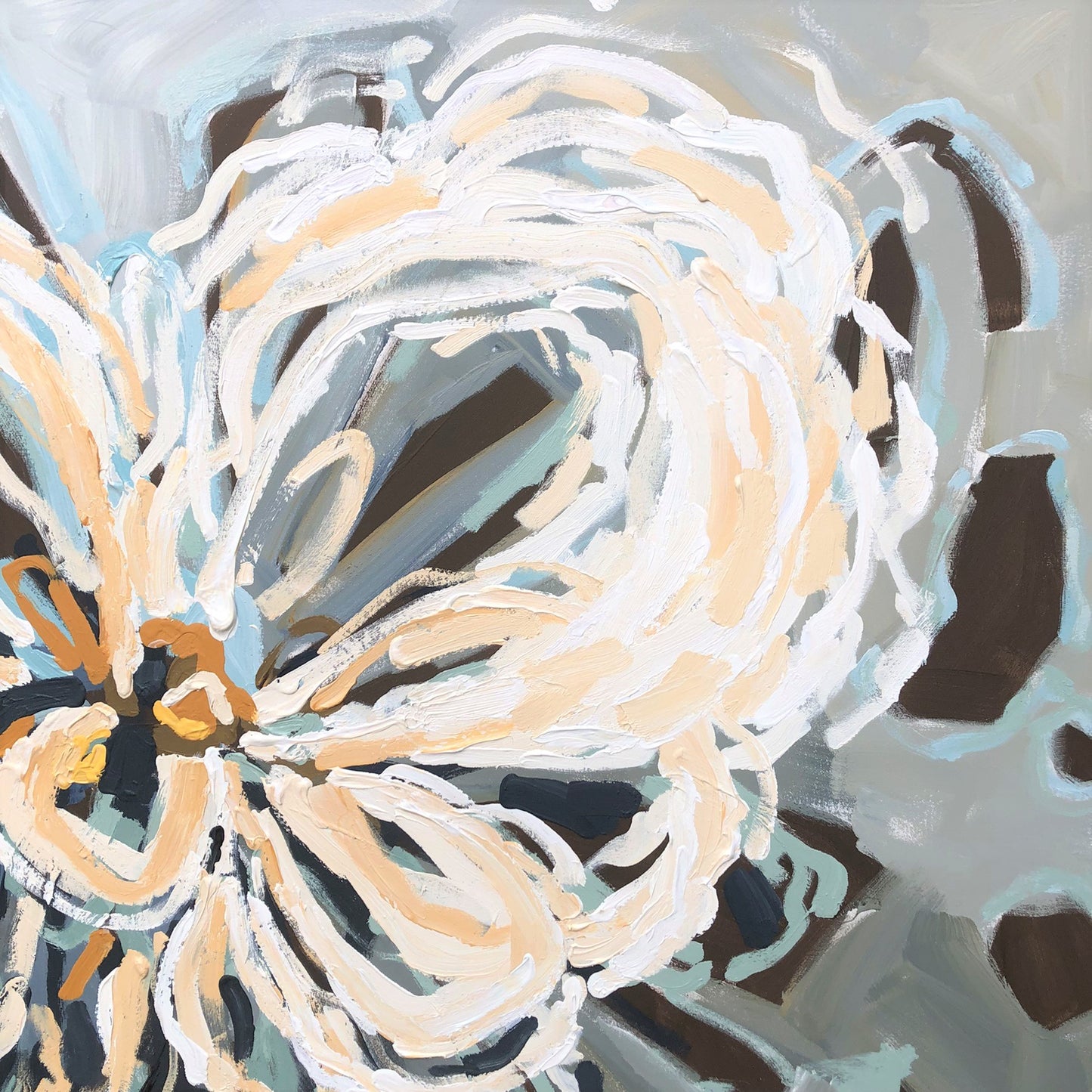 Winter Sun 150x150cm FRAMED SOLD