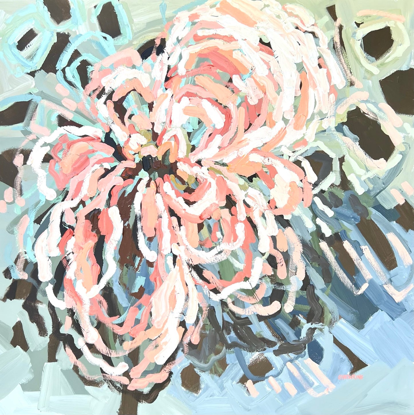 Your Love Is Everlasting 110x110cm FRAMED SOLD