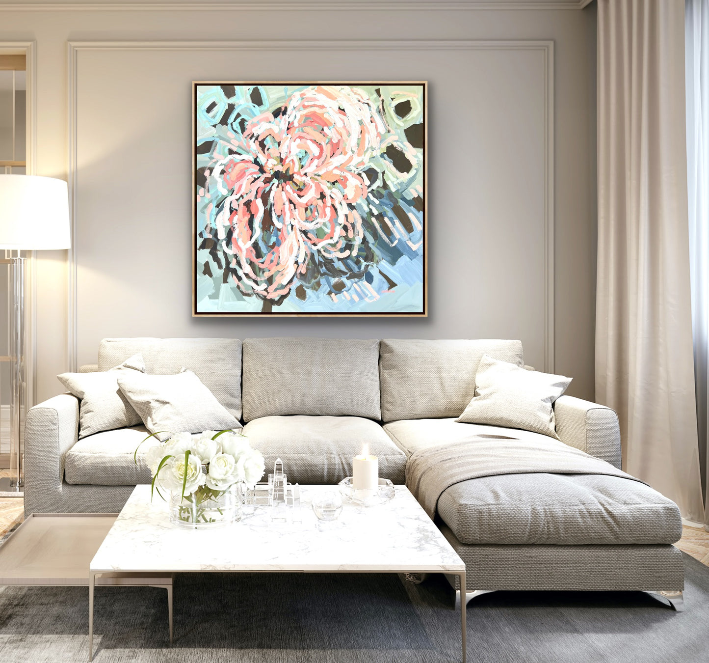 Your Love Is Everlasting 110x110cm FRAMED SOLD