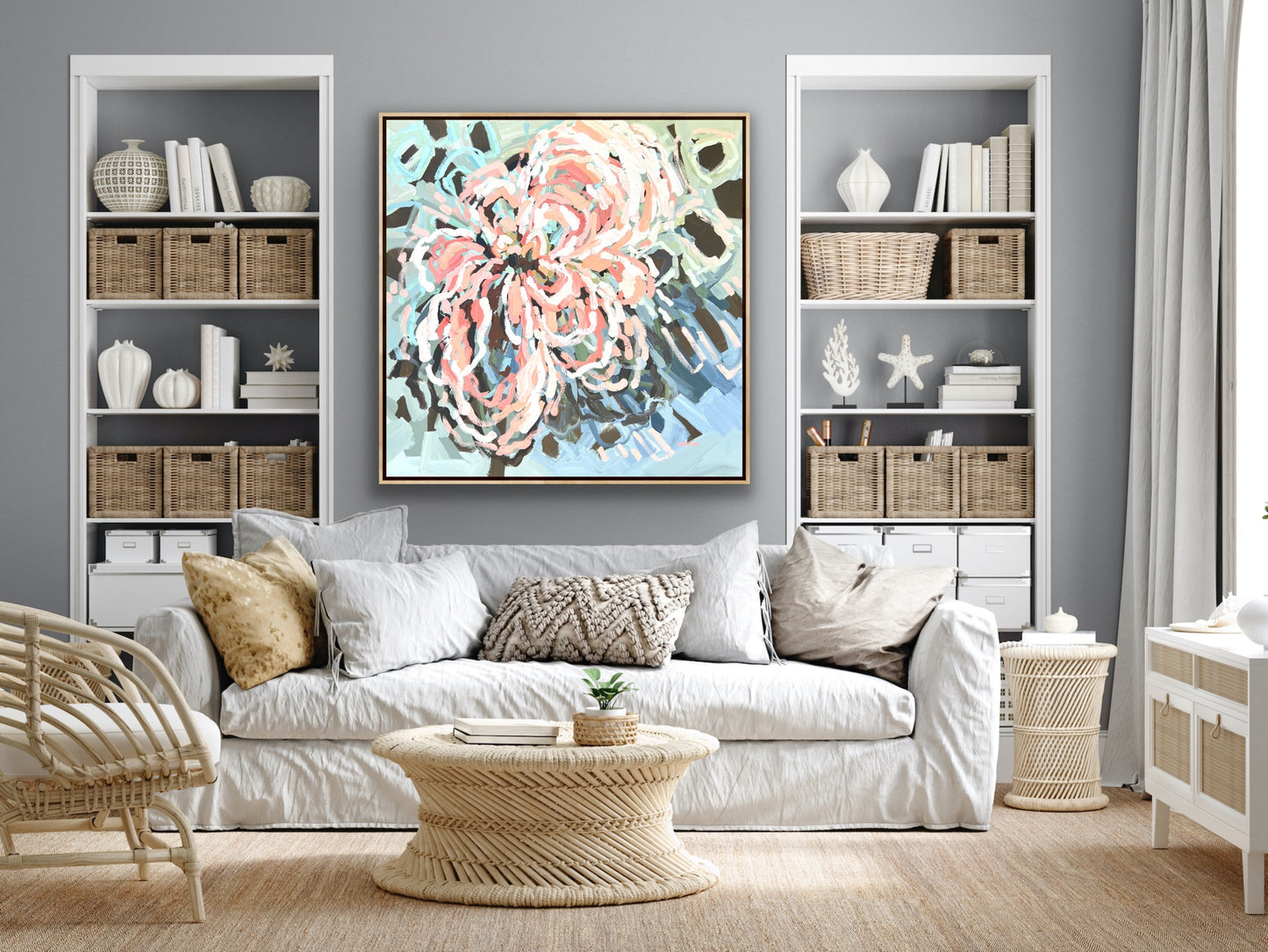 Your Love Is Everlasting 110x110cm FRAMED SOLD