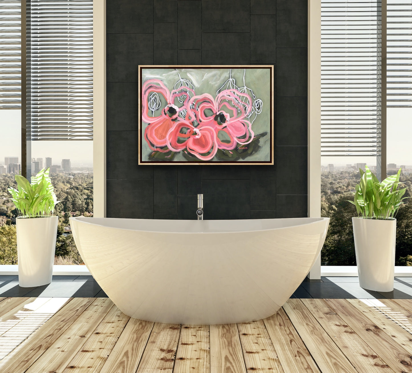 Champagne Blush 90x65cm SOLD