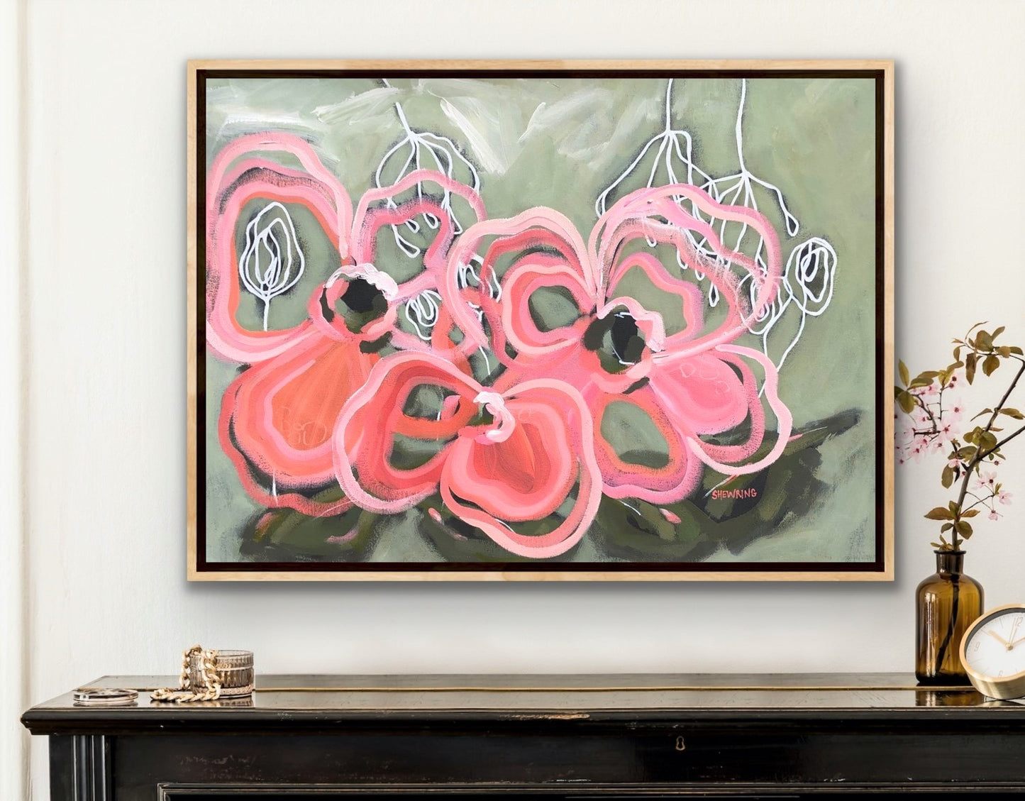 Champagne Blush 90x65cm SOLD