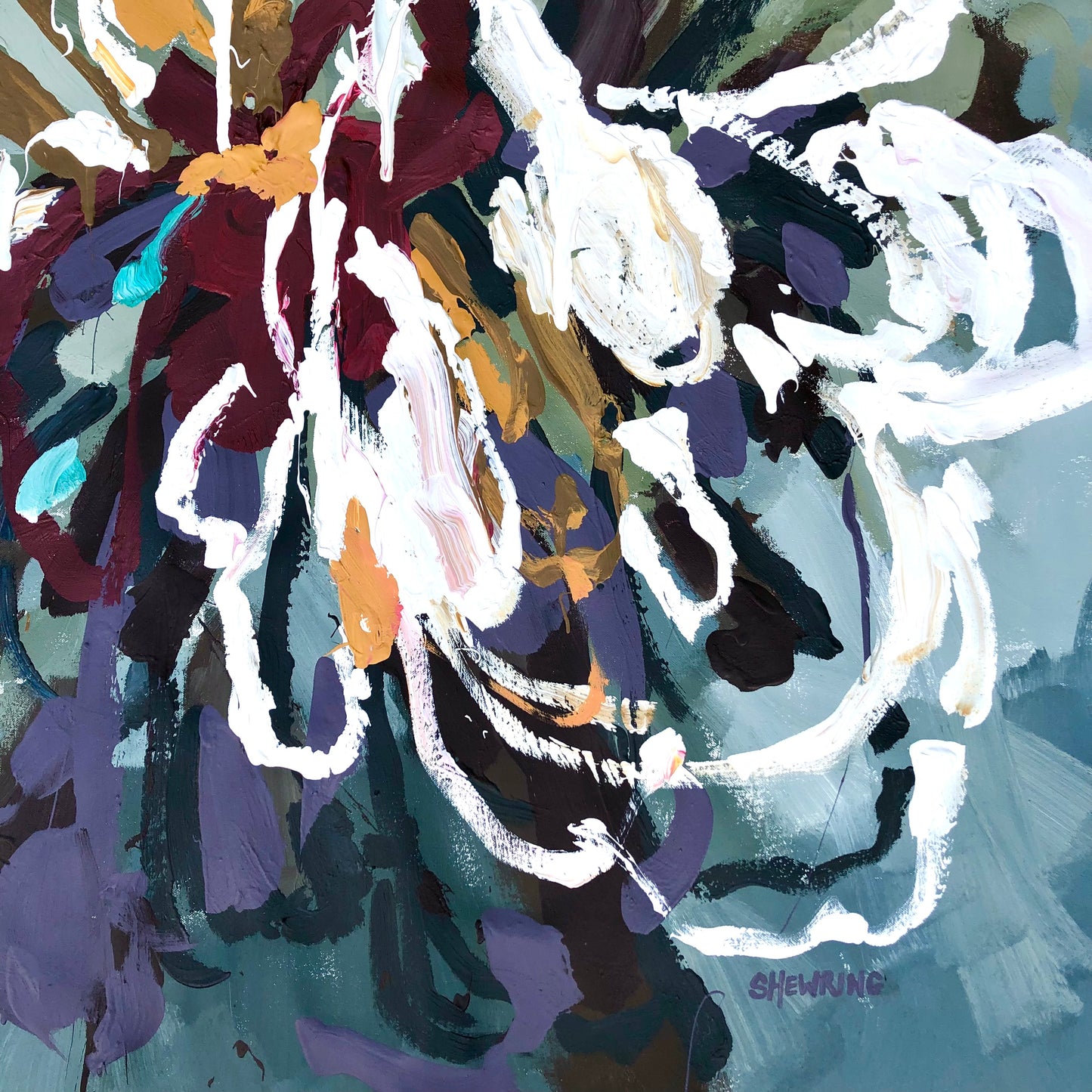 Love And Devotion 87x84cm FRAMED SOLD