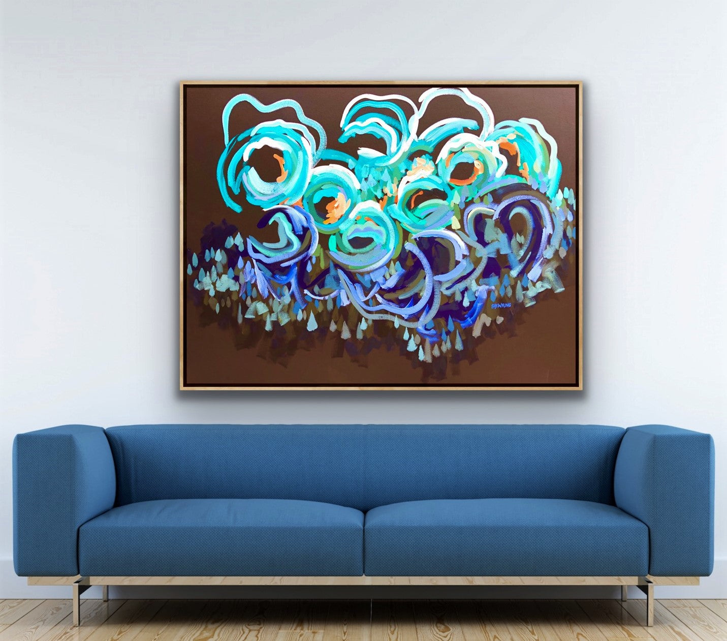 Ocean Ripple 145x112cm SOLD