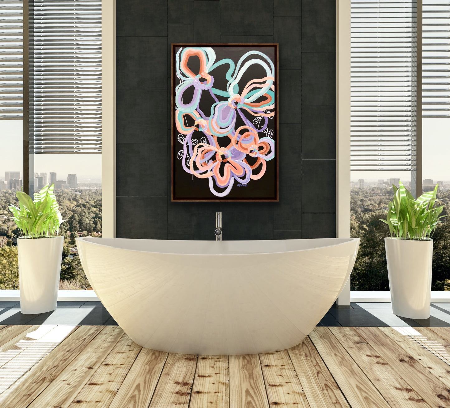 Retro Love 90x60cm SOLD