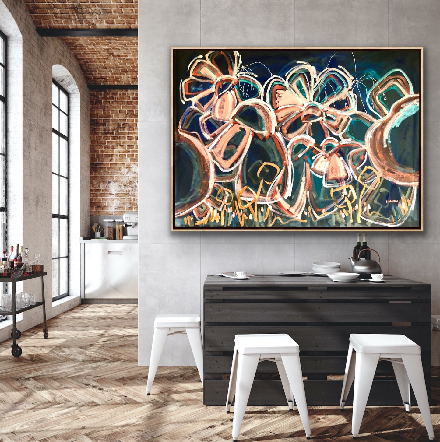 You Shine Bright 160x115cm FRAMED SOLD