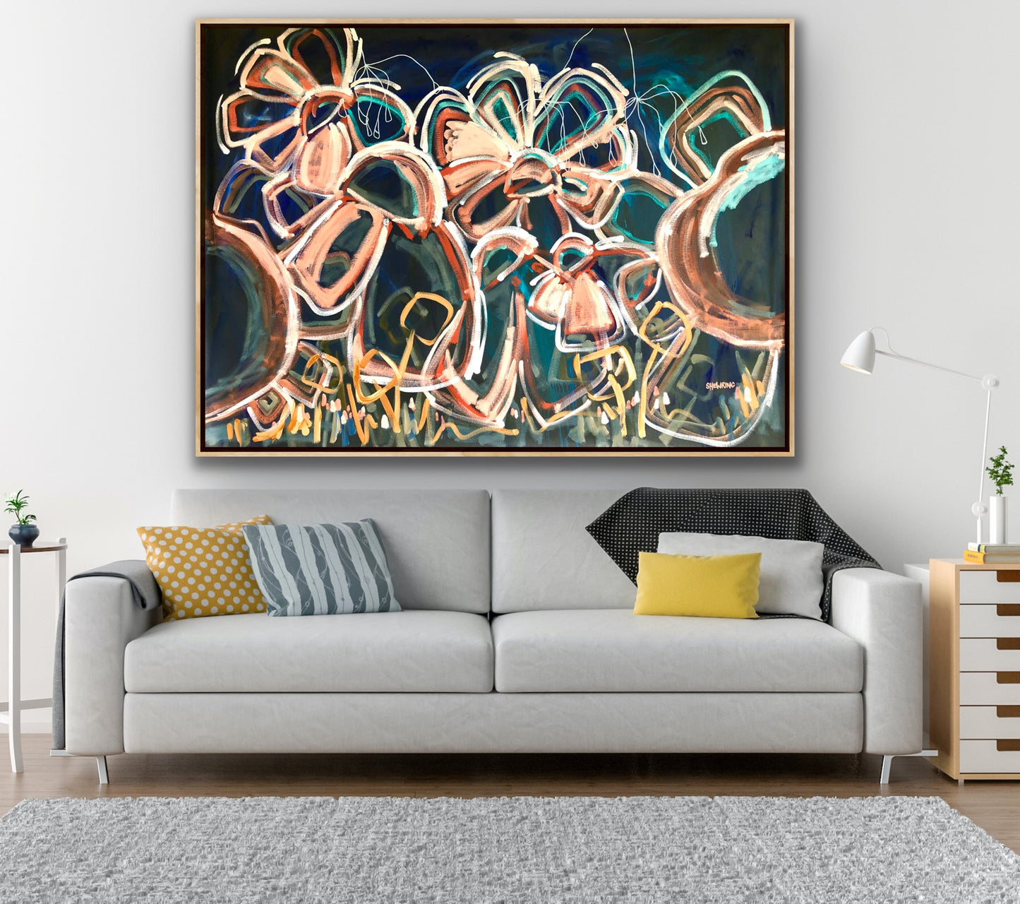 You Shine Bright 160x115cm FRAMED SOLD