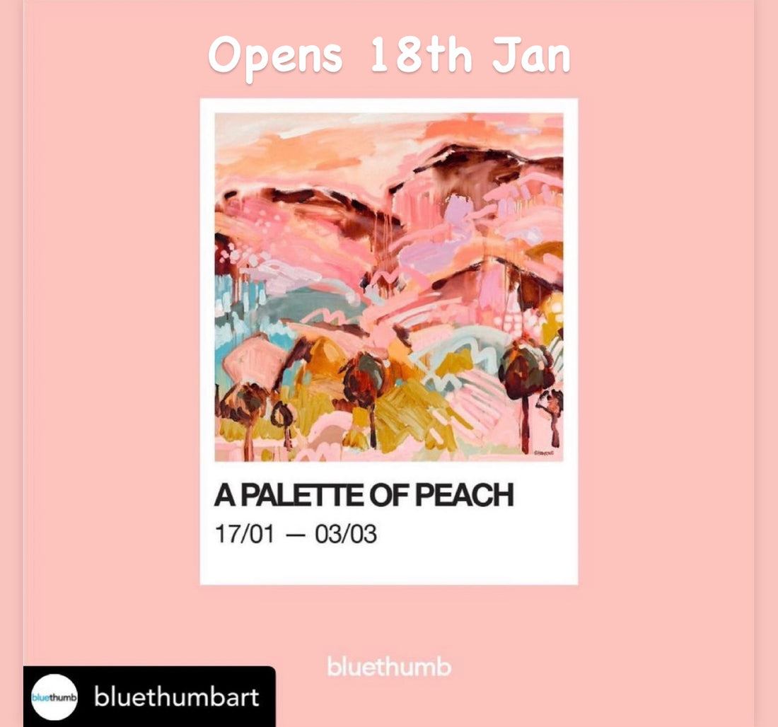 Bluethumb Exhibition 'A Palette of Peach' opens Jan 18th 2024