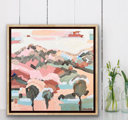 Countryside High 33x33cm FRAMED ***SOLD exclusively at JUMBLED Online