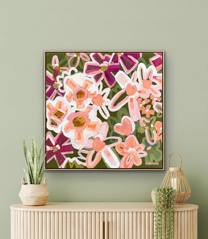Autumn Lights 53x53cm Framed