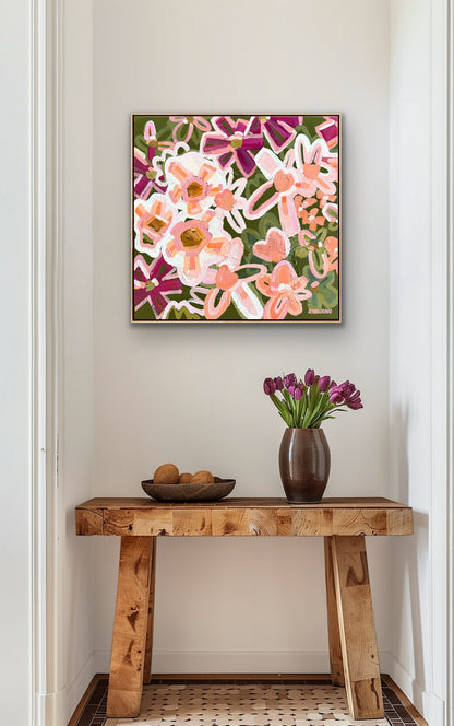 Autumn Lights 53x53cm Framed