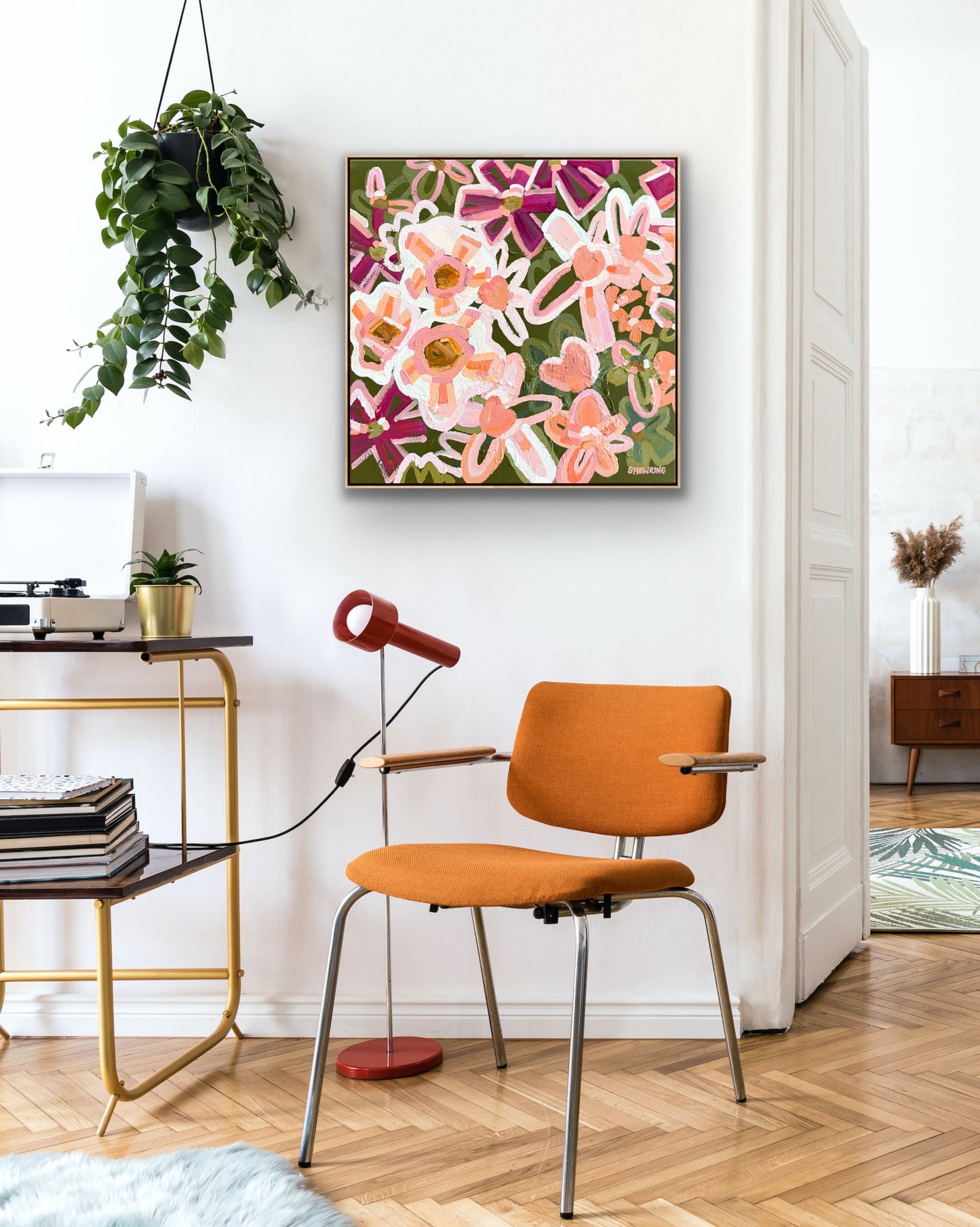 Autumn Lights 53x53cm Framed