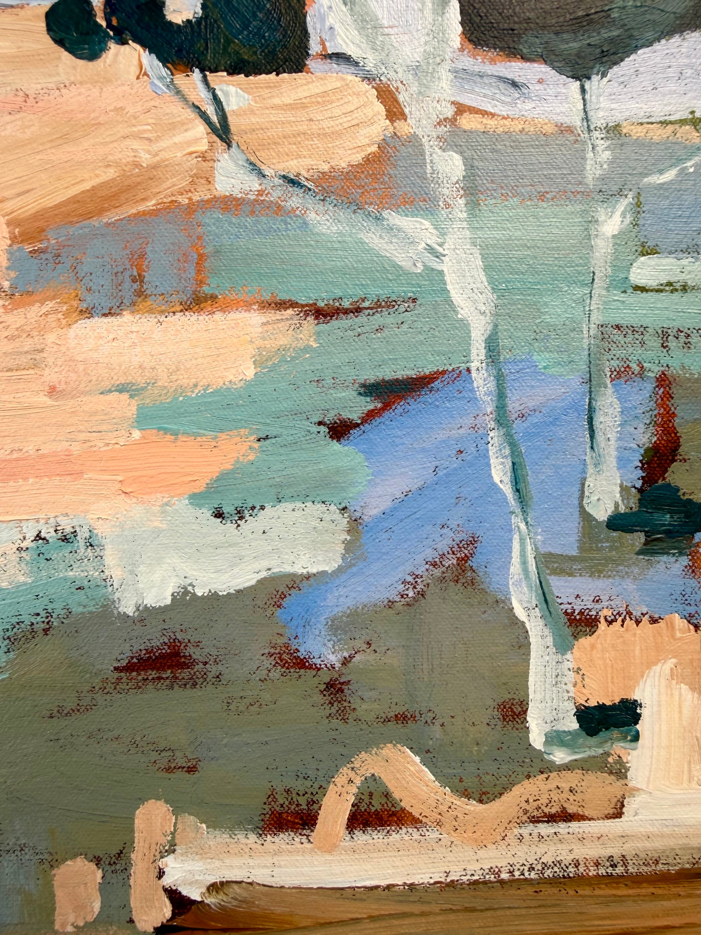 Beautiful View Out My Window 63x63cm FRAMED