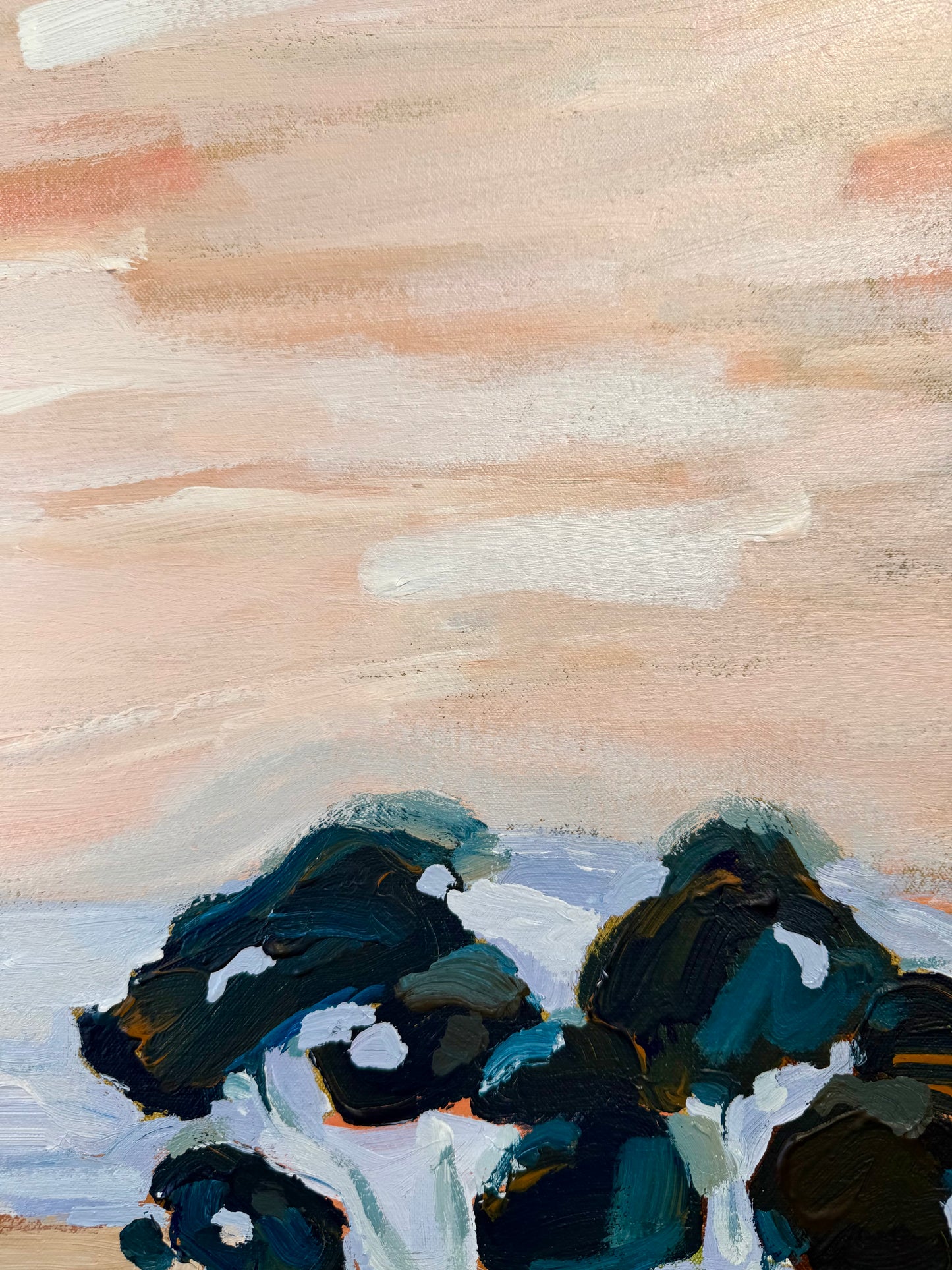 Beautiful View Out My Window 63x63cm FRAMED