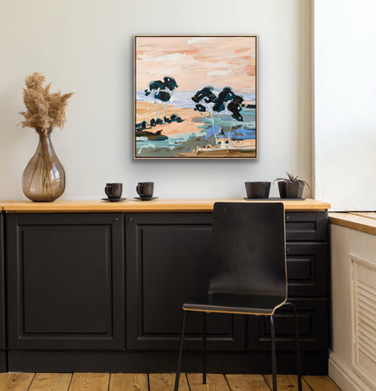 Beautiful View Out My Window 63x63cm FRAMED