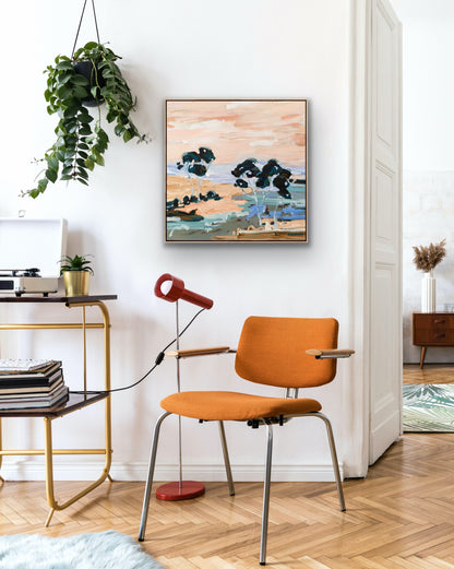 Beautiful View Out My Window 63x63cm FRAMED