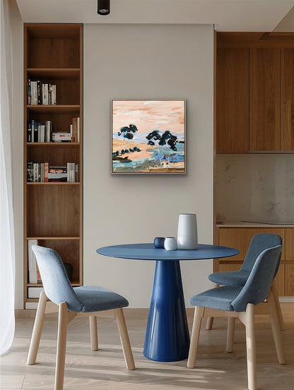 Beautiful View Out My Window 63x63cm FRAMED