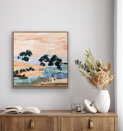 Beautiful View Out My Window 63x63cm FRAMED