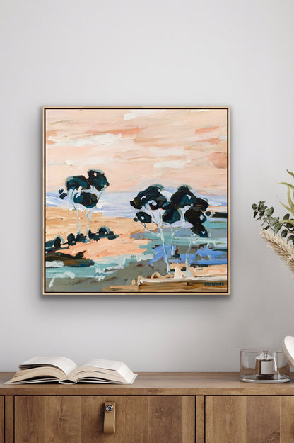 Beautiful View Out My Window 63x63cm FRAMED