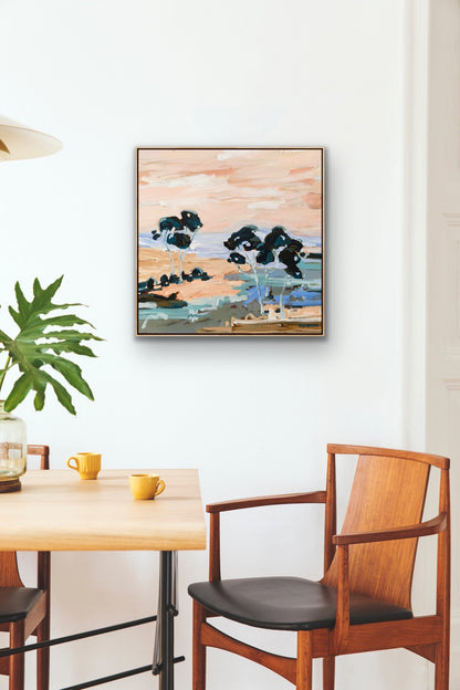 Beautiful View Out My Window 63x63cm FRAMED