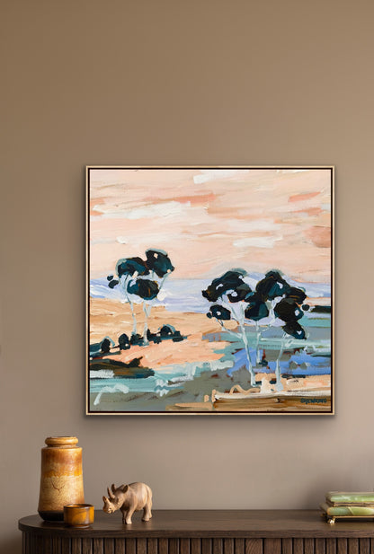 Beautiful View Out My Window 63x63cm FRAMED