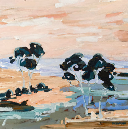 Beautiful View Out My Window 63x63cm FRAMED