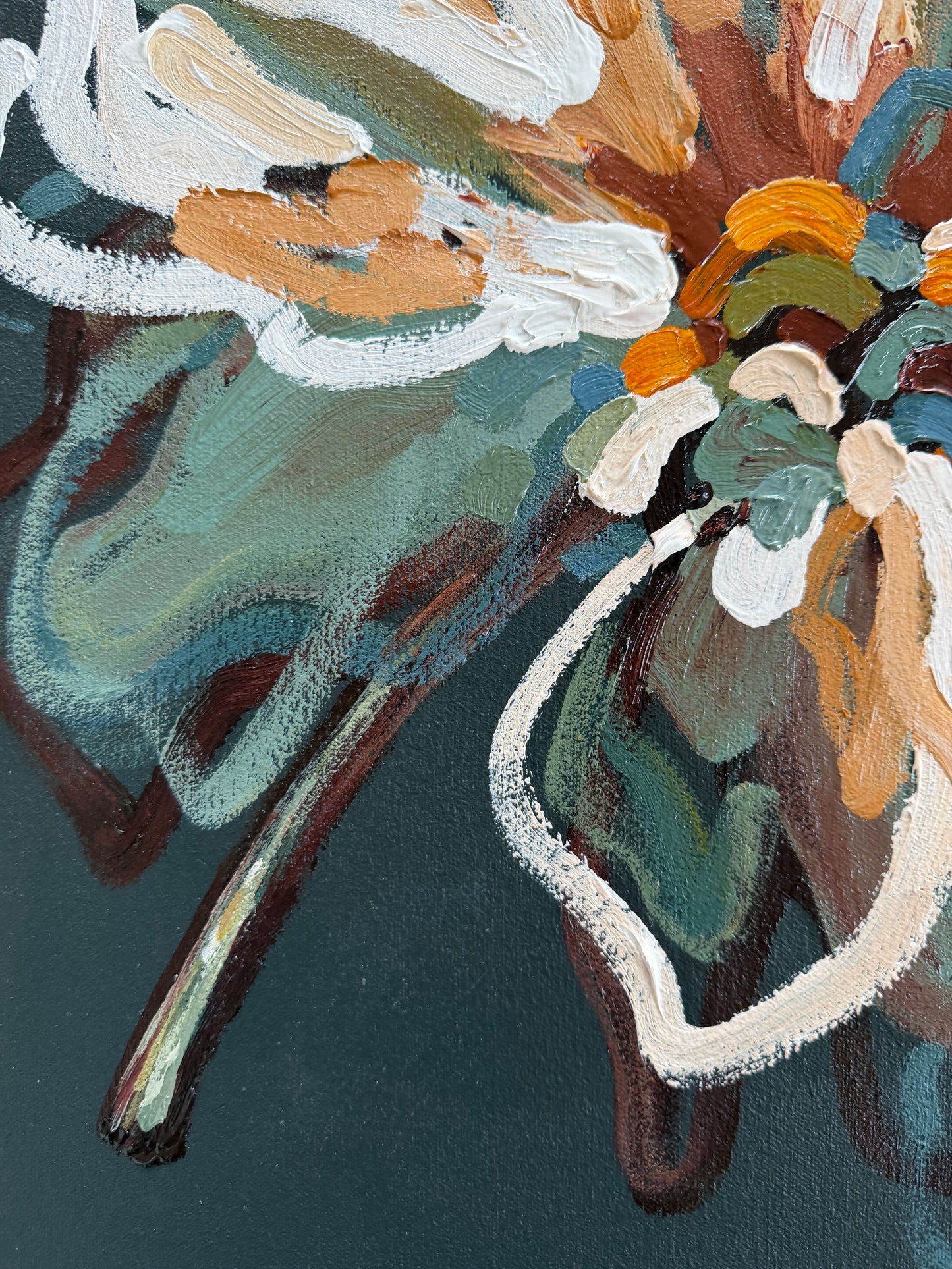 Bella Bloom 53x53cm FRAMED