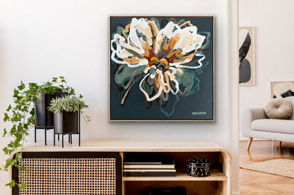 Bella Bloom 53x53cm FRAMED