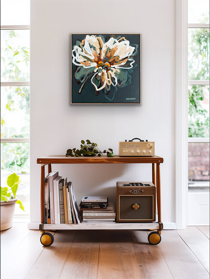 Bella Bloom 53x53cm FRAMED