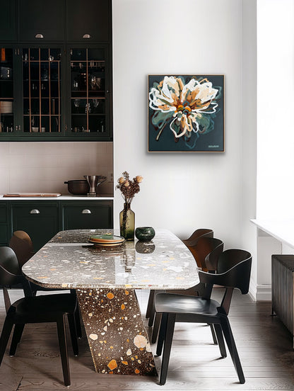 Bella Bloom 53x53cm FRAMED