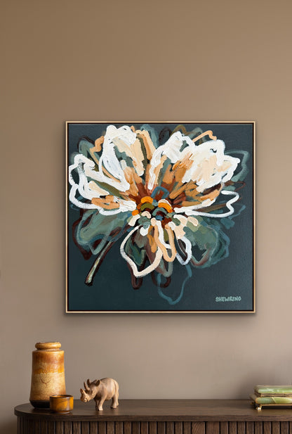 Bella Bloom 53x53cm FRAMED