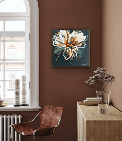 Bella Bloom 53x53cm FRAMED