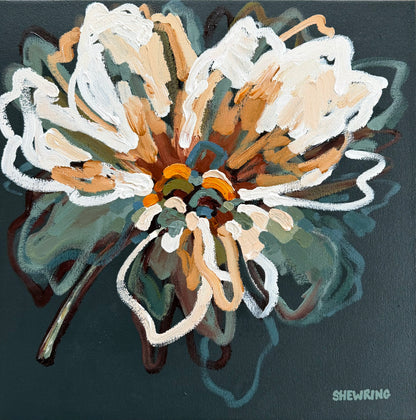 Bella Bloom 53x53cm FRAMED