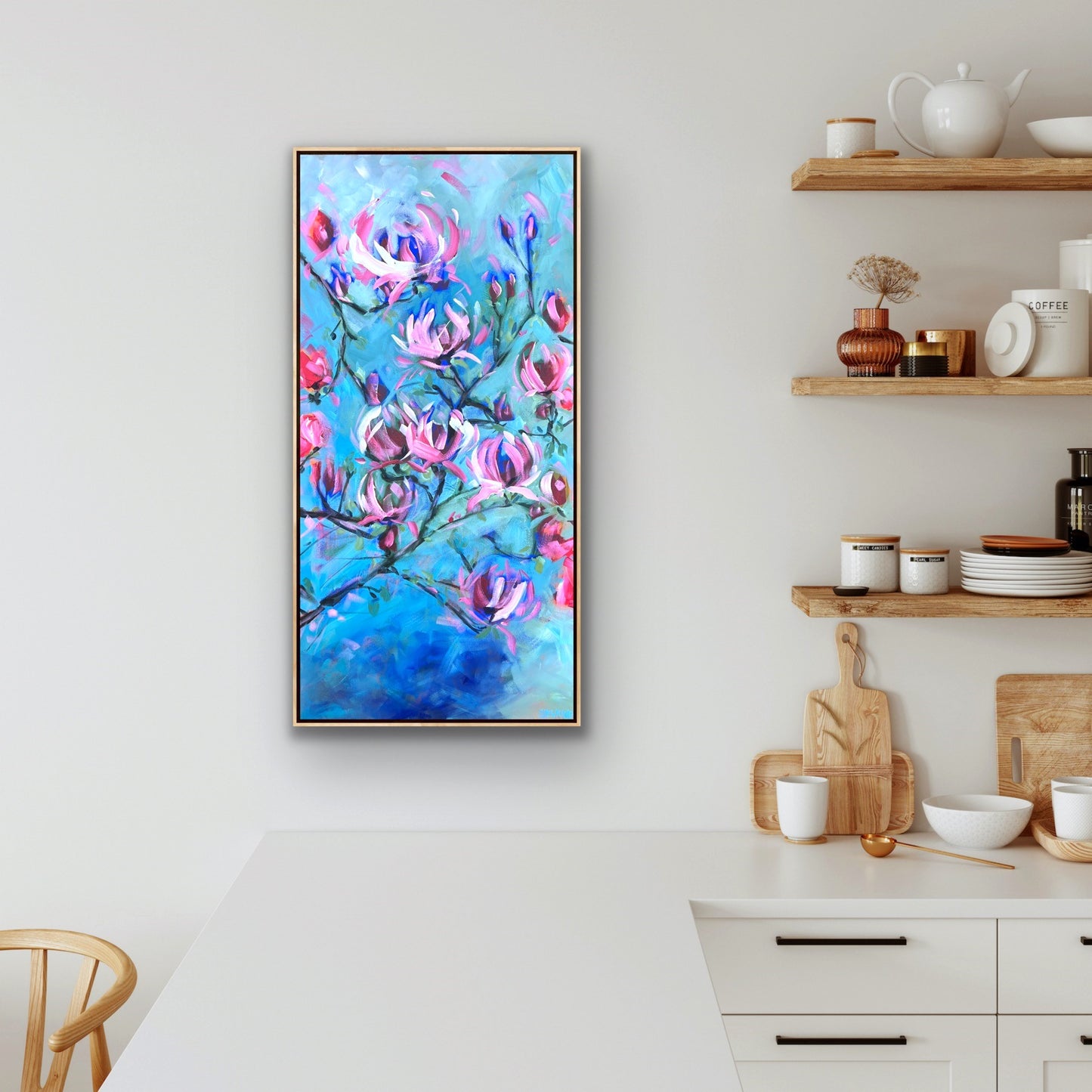 Blue Horizons 104 x 54 cm Framed SOLD