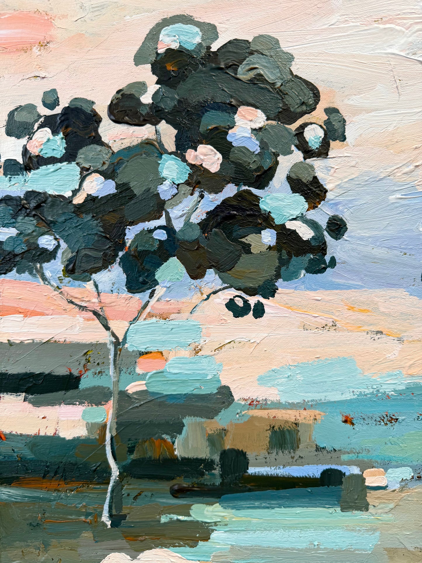 Breeze Through The Gum Trees 63x53cm FRAMED