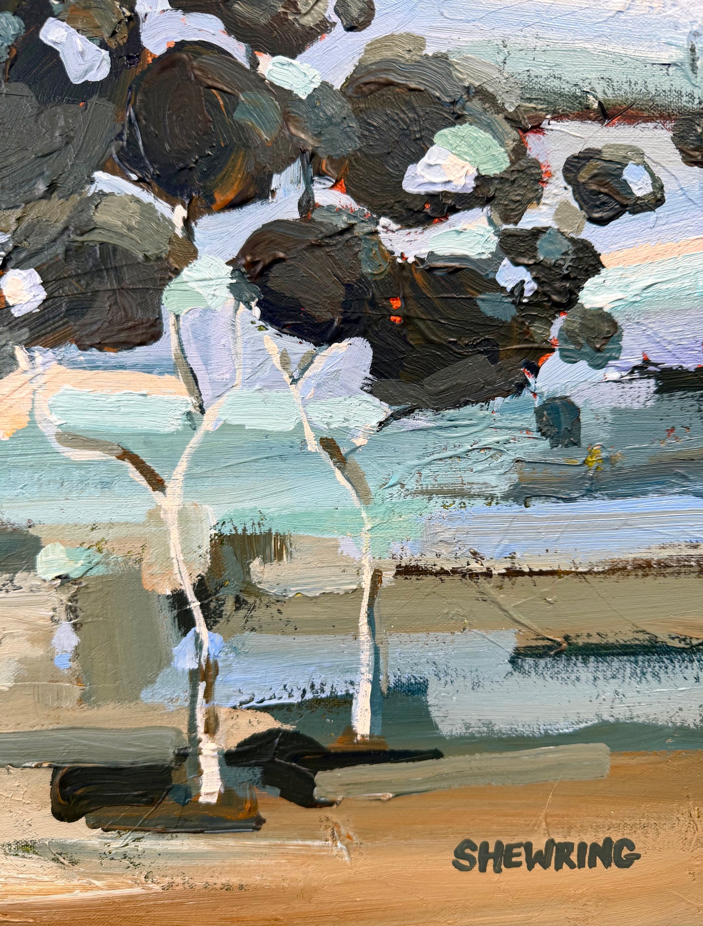 Breeze Through The Gum Trees 63x53cm FRAMED