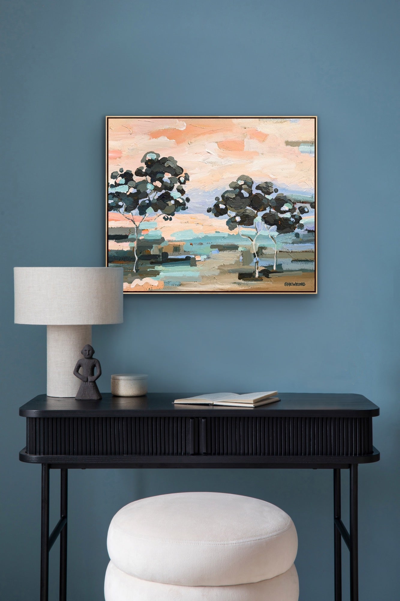 Breeze Through The Gum Trees 63x53cm FRAMED