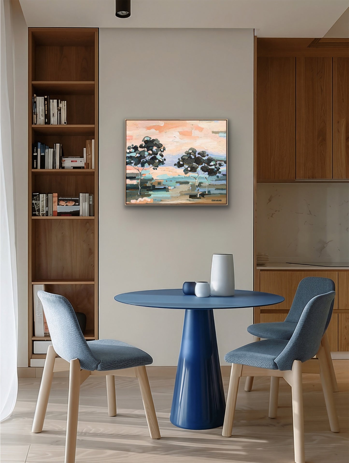 Breeze Through The Gum Trees 63x53cm FRAMED