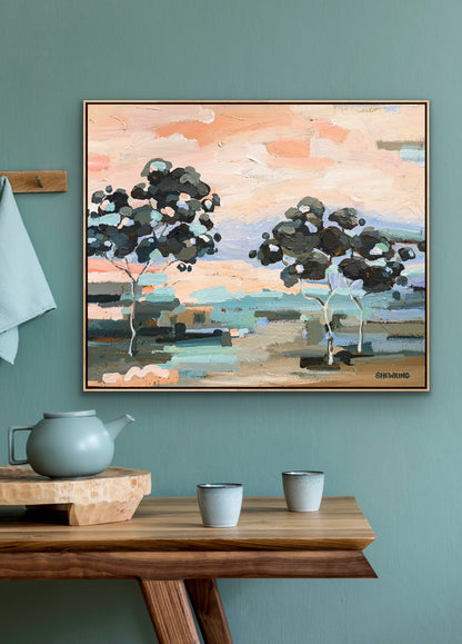 Breeze Through The Gum Trees 63x53cm FRAMED