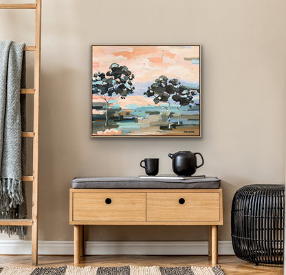 Breeze Through The Gum Trees 63x53cm FRAMED