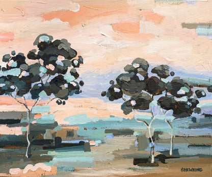 Breeze Through The Gum Trees 63x53cm FRAMED