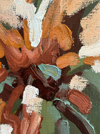 Caramel Blossom 23 x 23 cm Framed