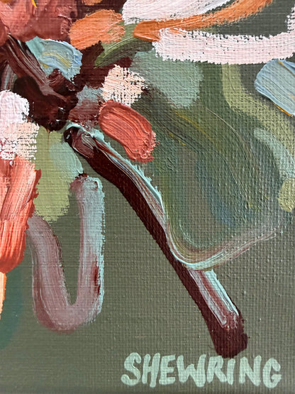 Caramel Blossom 23 x 23 cm Framed