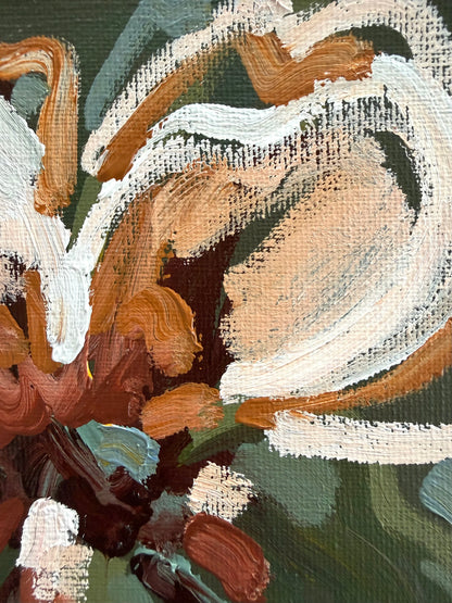 Caramel Blossom 23 x 23 cm Framed
