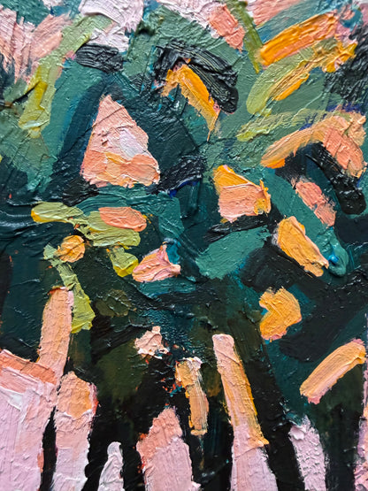 Cocktails At Sunset 28 x 23 cm FRAMED