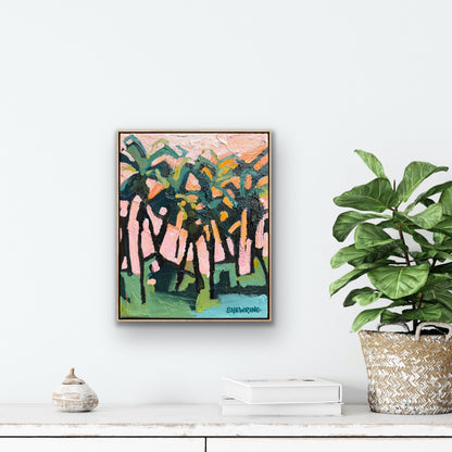 Cocktails At Sunset 28 x 23 cm FRAMED