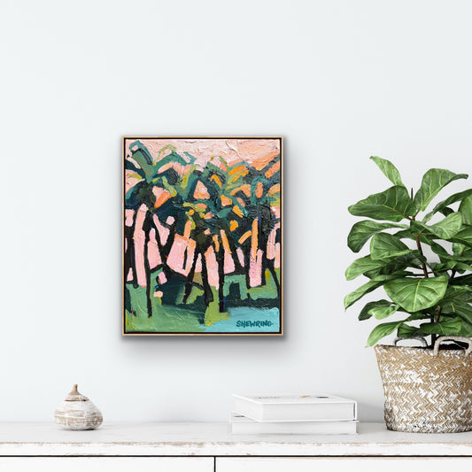 Cocktails At Sunset 28 x 23 cm FRAMED