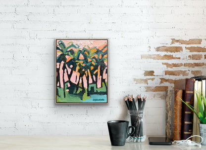 Cocktails At Sunset 28 x 23 cm FRAMED