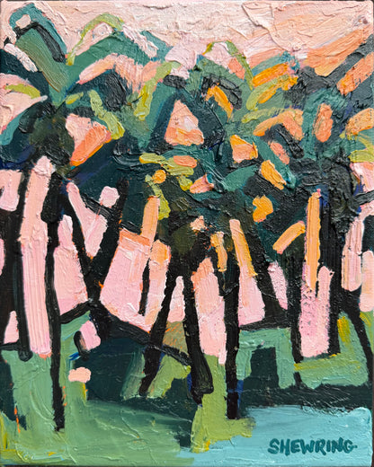 Cocktails At Sunset 28 x 23 cm FRAMED